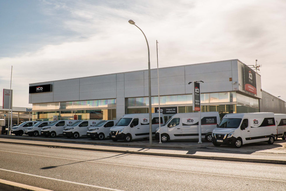 Alquiler de vehículos en Tarragona Gran flota de vehículos XCD Rent