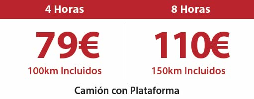 Furgoneta plataforma oferta